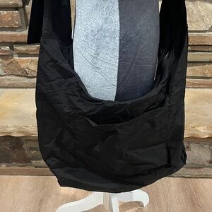 Thread Large Slouchy Black Shoulder Bag